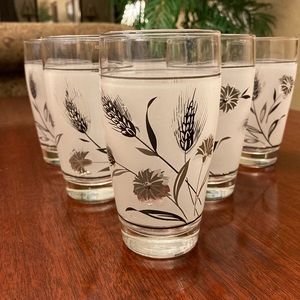 Vintage Wildflower tumble by Libby set of 6